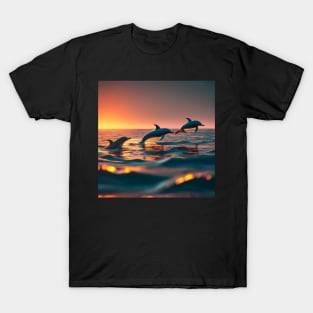 Sunset Dolphins T-Shirt